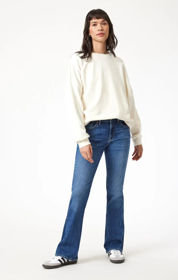 Molly Bootcut In Mid Brushed Flex Blue Women Mavi Jeans Denim