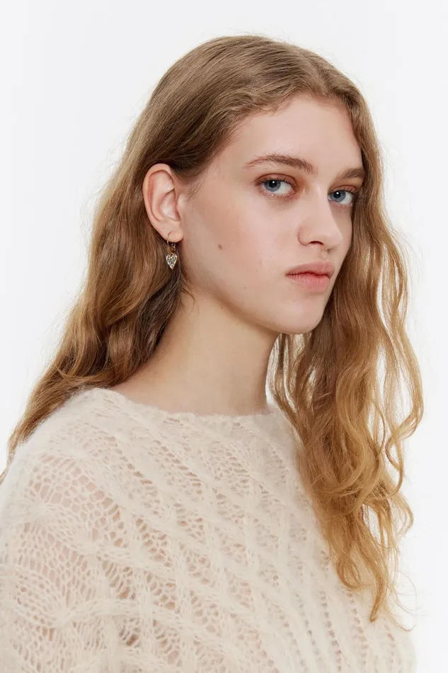Multicolor Crystals Heart Hoop Earrings Gold Women Bimba Y Lola Jewelry Multicolor Crystals Heart Hoop Earrings Gold Women Bimba Y Lola Jewelry