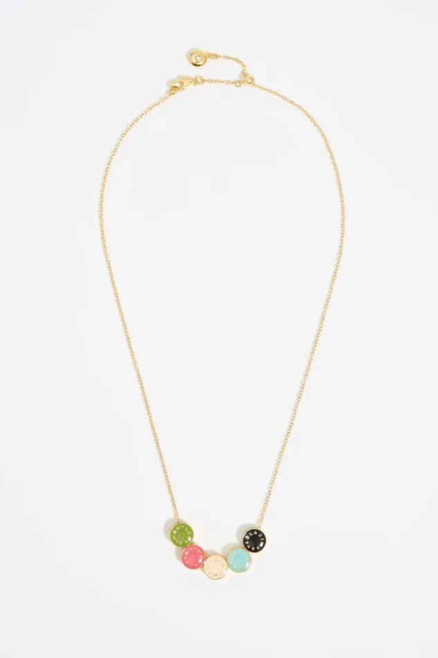 Multicolor Logos Necklace Gold Women Bimba Y Lola Jewelry