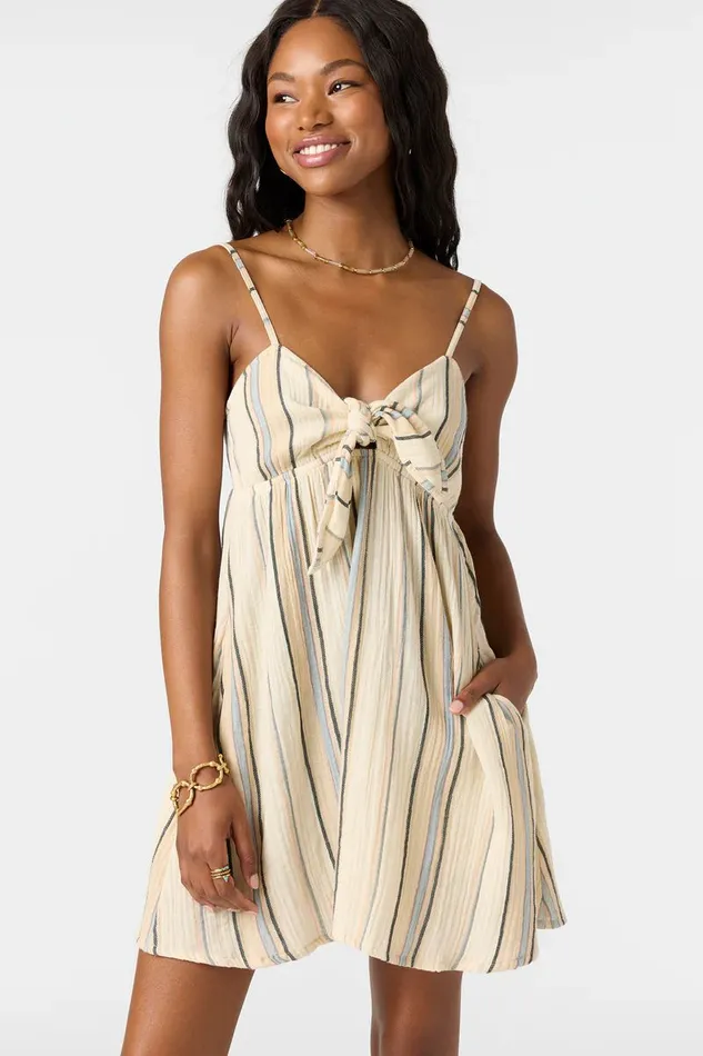 NATALYA STRIPE SHORT DRESS Women O039NEILL Clothing