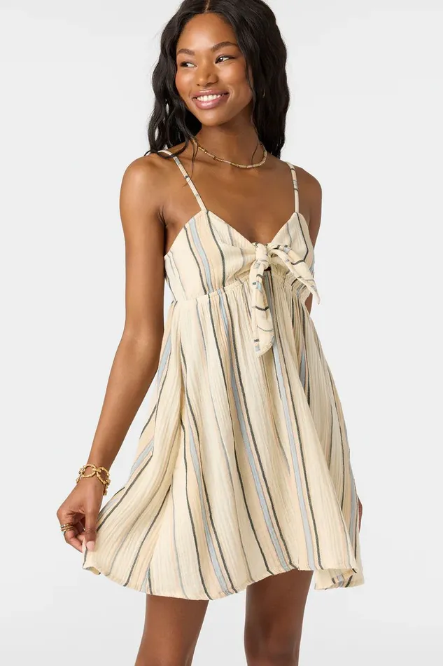 NATALYA STRIPE SHORT DRESS Women O039NEILL Clothing