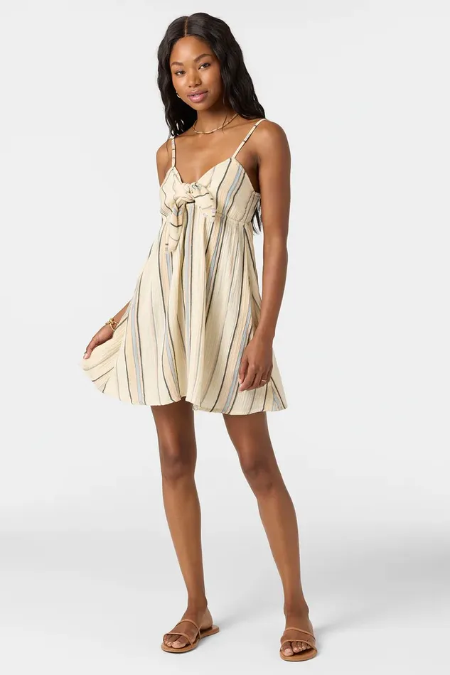 NATALYA STRIPE SHORT DRESS Women O039NEILL Clothing