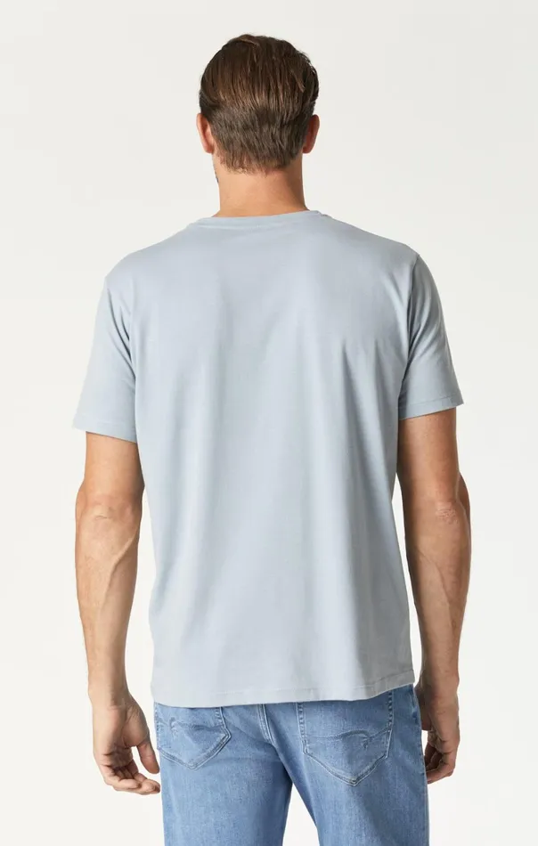 Natural Dyed TShirt In Aluminum Men Mavi Jeans TShirts Natural Dyed TShirt In Aluminum Men Mavi Jeans TShirts