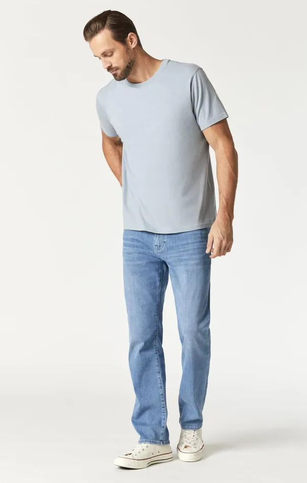 Natural Dyed TShirt In Aluminum Men Mavi Jeans TShirts Natural Dyed TShirt In Aluminum Men Mavi Jeans TShirts