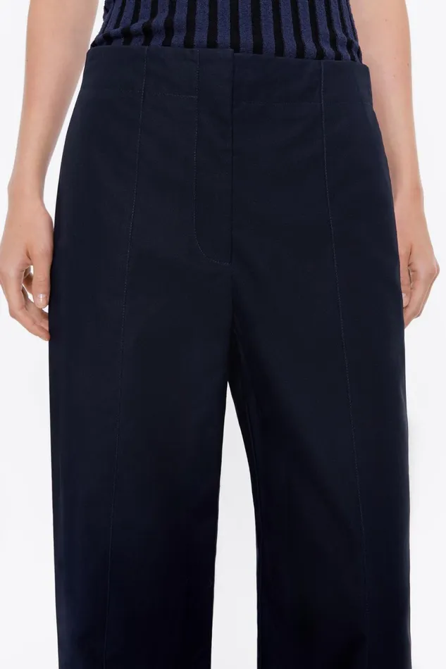 Navy Blue Cotton Seam Trousers Navy Women Bimba Y Lola Trousers Navy Blue Cotton Seam Trousers Navy Women Bimba Y Lola Trousers