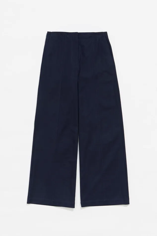 Navy Blue Cotton Seam Trousers Navy Women Bimba Y Lola Trousers Navy Blue Cotton Seam Trousers Navy Women Bimba Y Lola Trousers