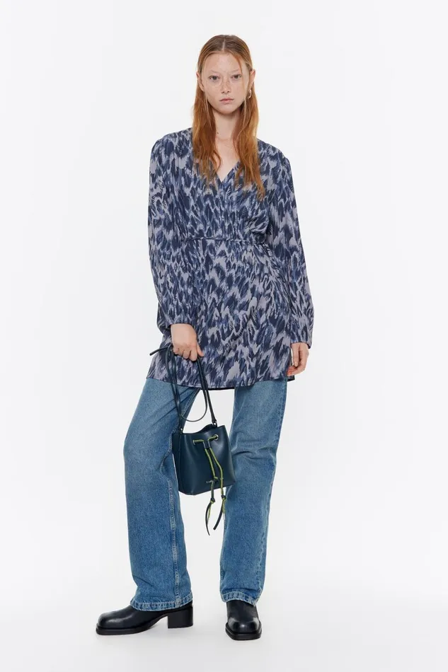 Navy Blue Plumancha Wrap Dress Plumancha Navy Women Bimba Y Lola Dresses And Jumpsuits Navy Blue Plumancha Wrap Dress Plumancha Navy Women Bimba Y Lola Dresses And Jumpsuits