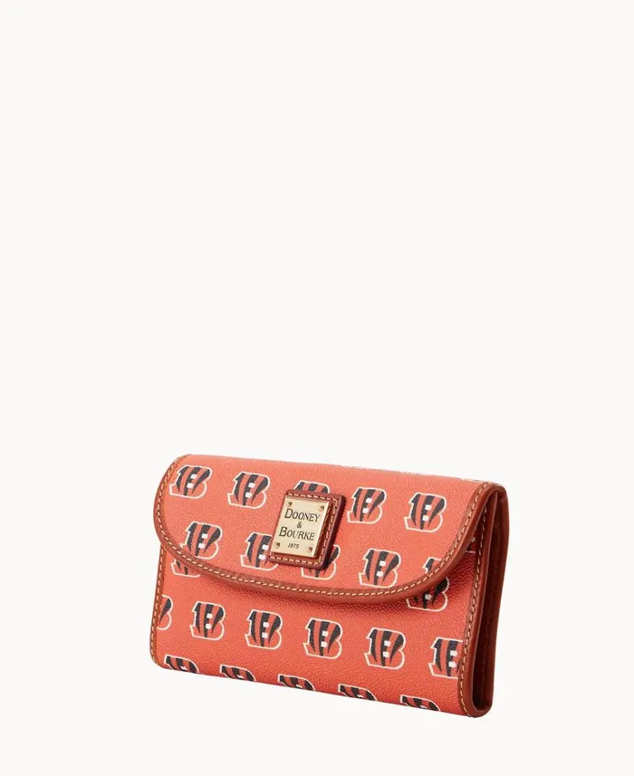 NFL Bengals Continental Clutch Bengals ManWoman Dooney and Bourke Wallets NFL Bengals Continental Clutch Bengals ManWoman Dooney and Bourke Wallets