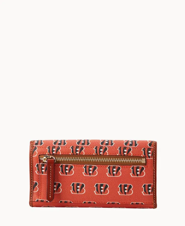 NFL Bengals Continental Clutch Bengals ManWoman Dooney and Bourke Wallets NFL Bengals Continental Clutch Bengals ManWoman Dooney and Bourke Wallets
