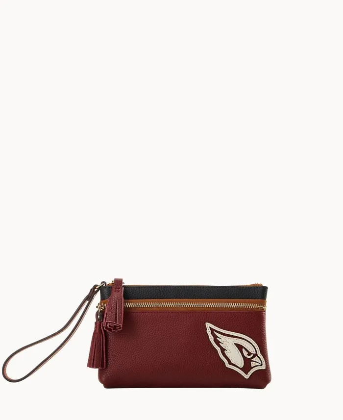 NFL Cardinals Double Zip Wristlet Cardinals ManWoman Dooney and Bourke Wallets