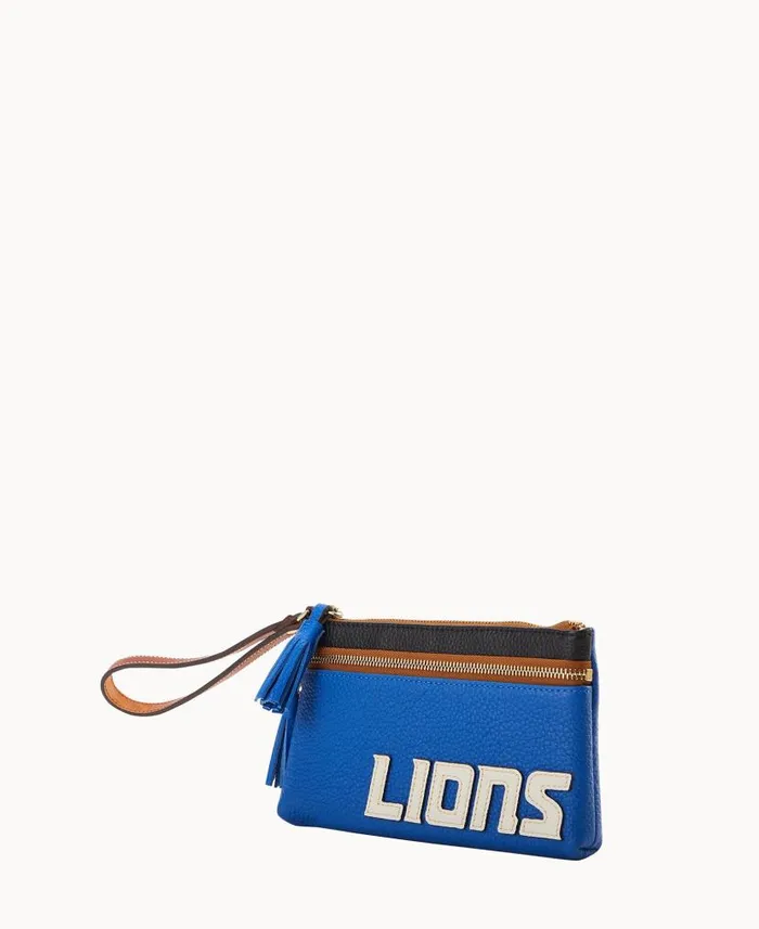 NFL Lions Double Zip Wristlet Lions ManWoman Dooney and Bourke Wallets NFL Lions Double Zip Wristlet Lions ManWoman Dooney and Bourke Wallets