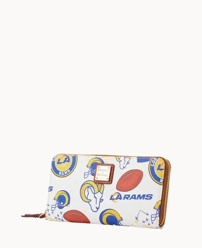 NFL Rams Large Zip Around Wristlet Rams ManWoman Dooney and Bourke Wallets NFL Rams Large Zip Around Wristlet Rams ManWoman Dooney and Bourke Wallets