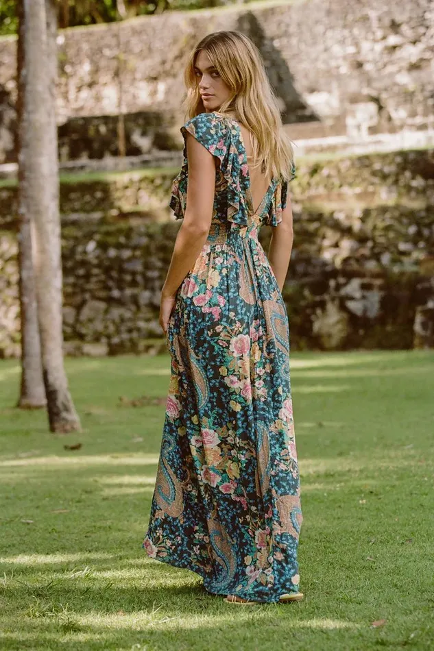 NOLEE MAXI DRESS Slate Women O039NEILL Clothing
