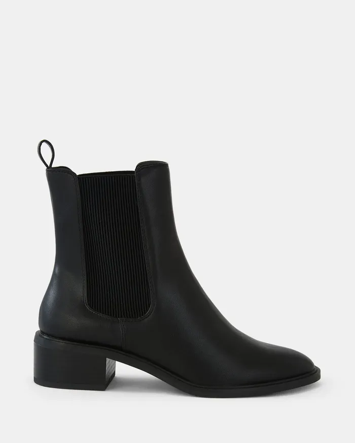 NOVO Shoes Ankle Boots Women DESIGNATION BLACK Slip On Boots