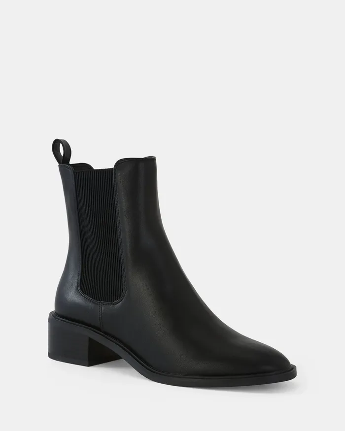 NOVO Shoes Ankle Boots Women DESIGNATION BLACK Slip On Boots