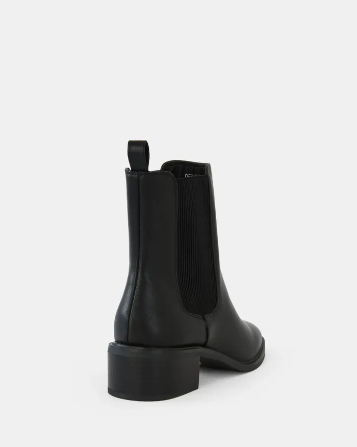 NOVO Shoes Ankle Boots Women DESIGNATION BLACK Slip On Boots