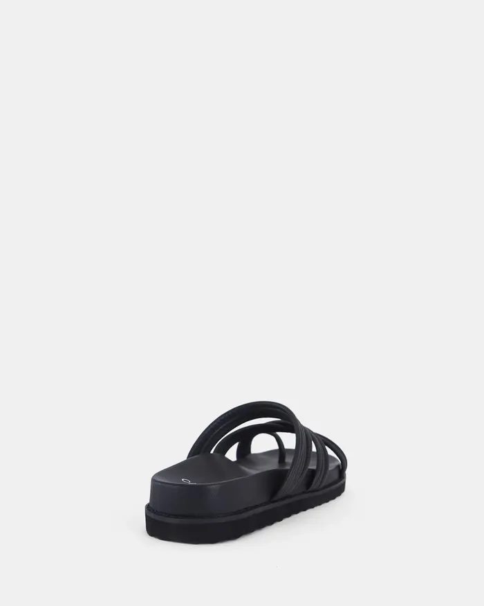 NOVO Shoes SALICE BLACK Flatform Women Slides