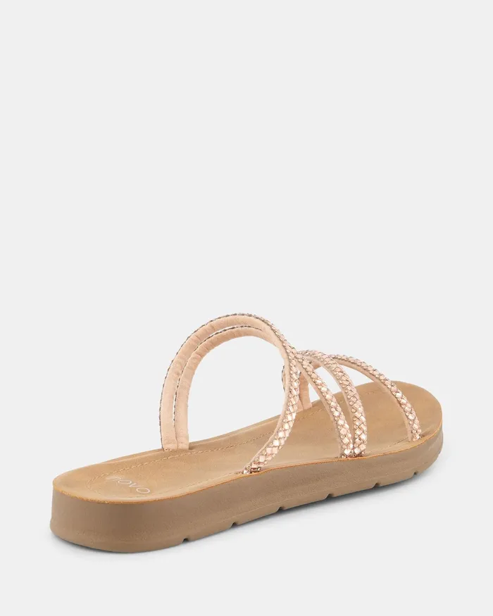 NOVO Shoes Slides Women RIVY ROSE GOLD Sandals