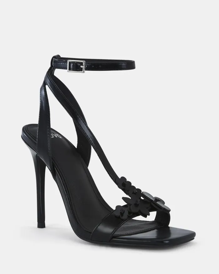 NOVO Shoes ZATHENA BLACK Open Toe Heels Women Party