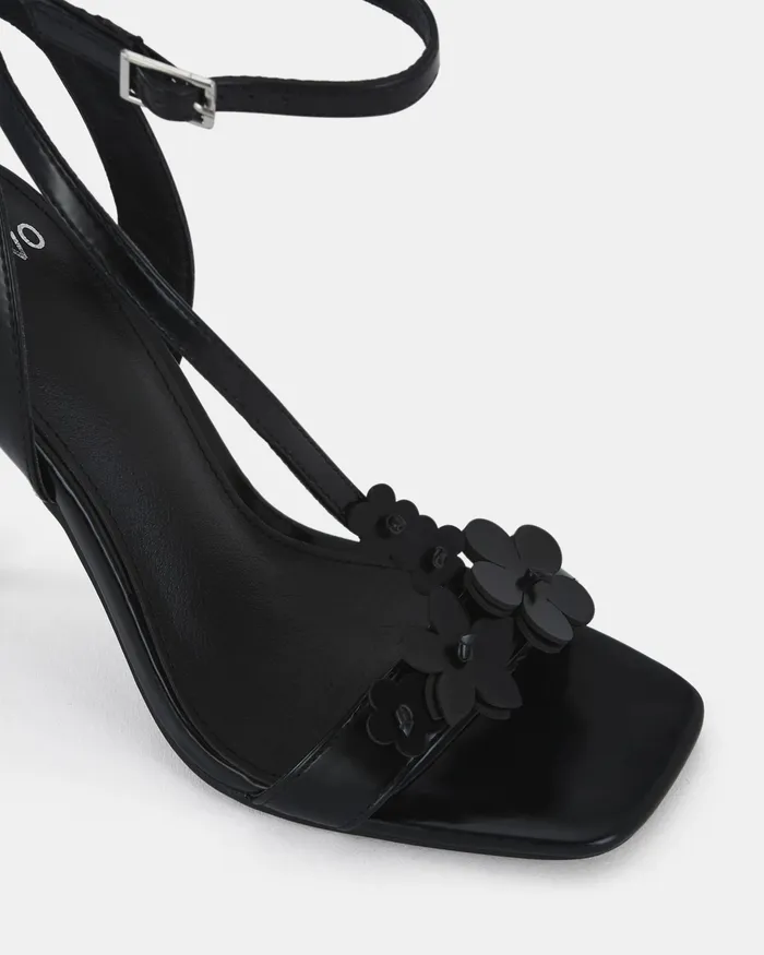 NOVO Shoes ZATHENA BLACK Open Toe Heels Women Party