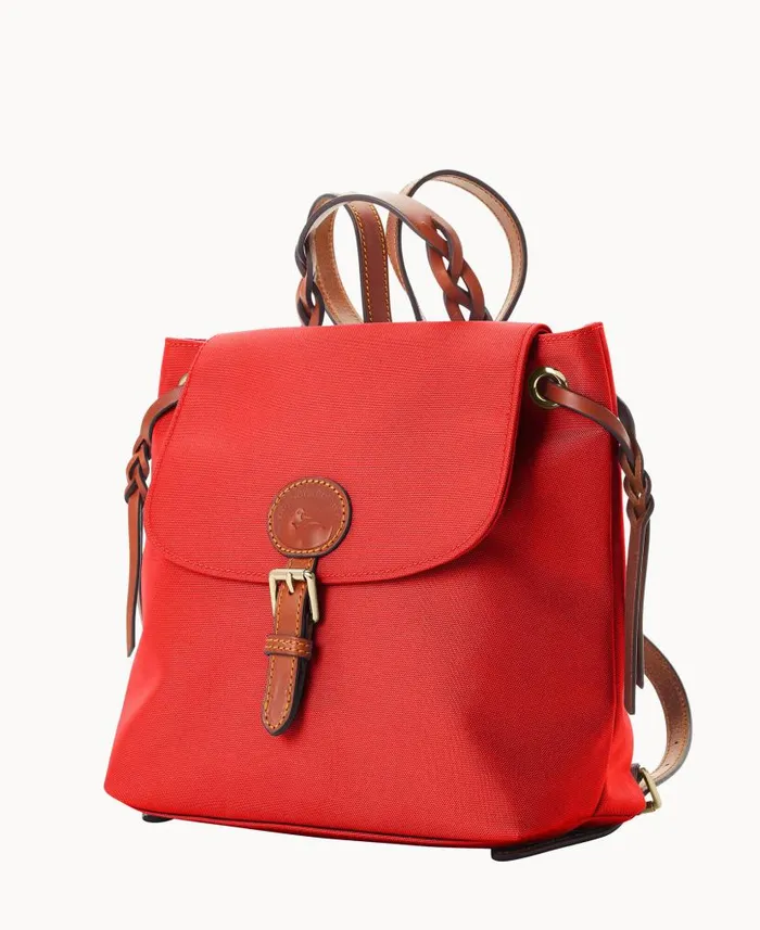 Nylon Flap Backpack Red Woman Dooney and Bourke Backpacks Nylon Flap Backpack Red Woman Dooney and Bourke Backpacks