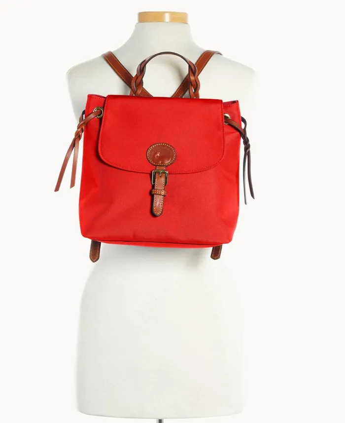 Nylon Flap Backpack Red Woman Dooney and Bourke Backpacks Nylon Flap Backpack Red Woman Dooney and Bourke Backpacks