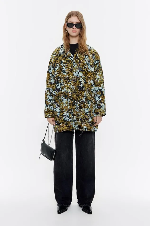 Ocher Leomimosa Padded Jacket Leomimosa Ochre Women Bimba Y Lola Coats And Trench Coats