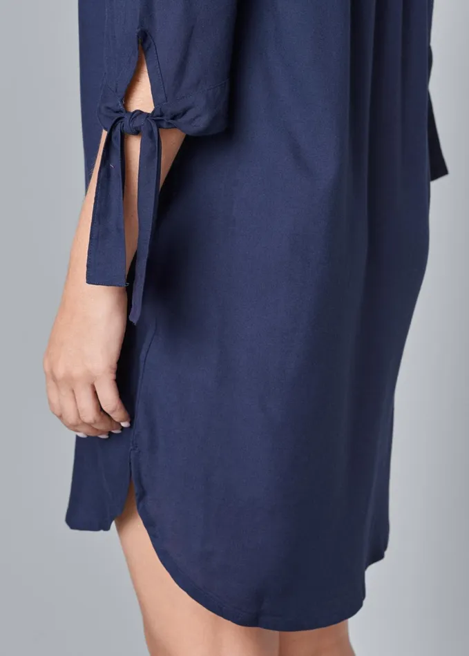 OffTheShoulder Dress Navy Women VENUS Sundresses