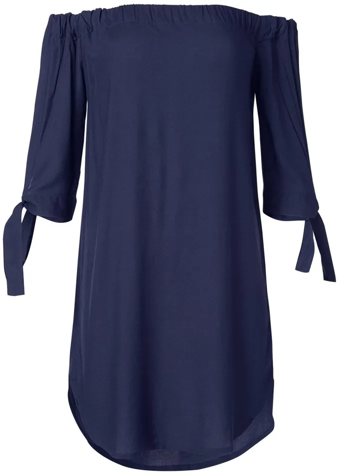 OffTheShoulder Dress Navy Women VENUS Sundresses