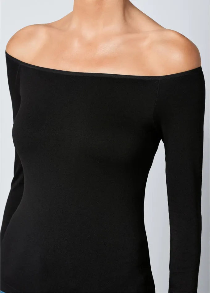 OffTheShoulder Top Black Women VENUS Venus Basics Tops