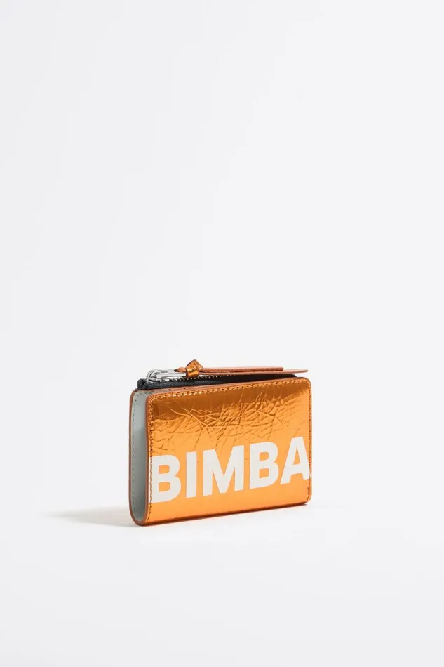 Orange Leather Purse Orange Women Bimba Y Lola Wallets And Coin Purses