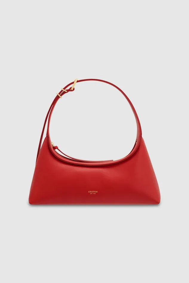 Oroton Cinder Mini Baguette Dark Poppy Women Mini Bags