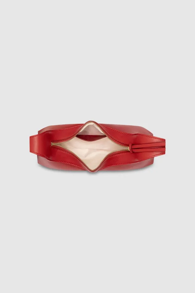 Oroton Cinder Mini Baguette Dark Poppy Women Mini Bags Oroton Cinder Mini Baguette Dark Poppy Women Mini Bags