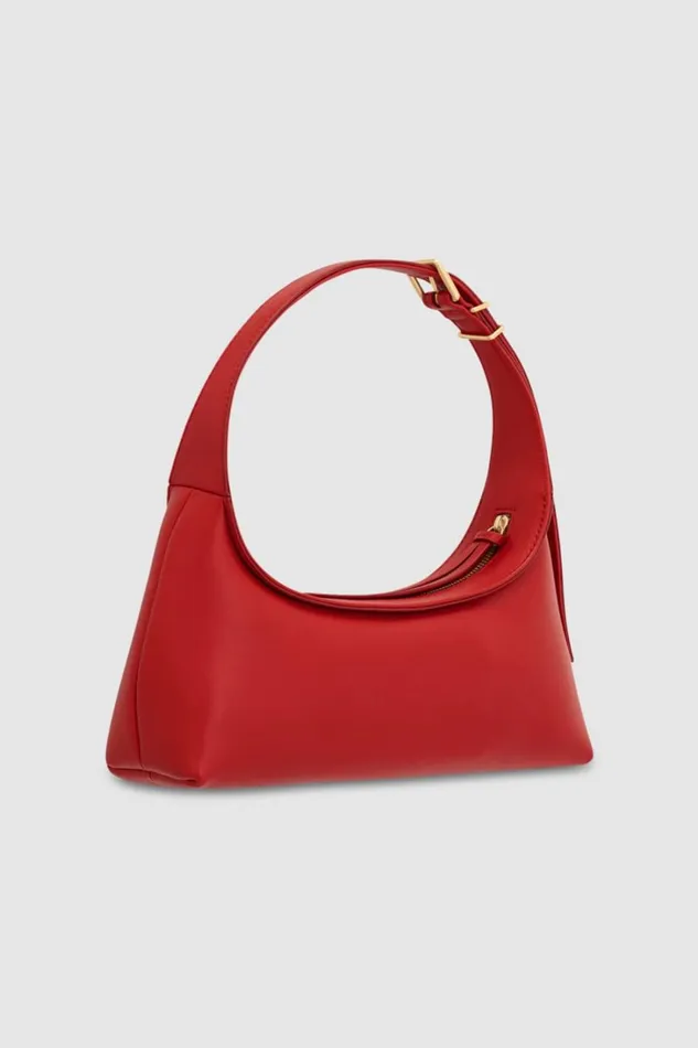 Oroton Cinder Mini Baguette Dark Poppy Women Mini Bags Oroton Cinder Mini Baguette Dark Poppy Women Mini Bags