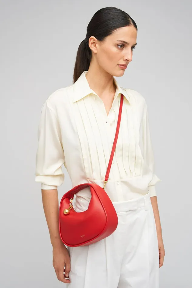 Oroton Clara Smooth Mini Bag Dark Poppy Women Mini Bags Oroton Clara Smooth Mini Bag Dark Poppy Women Mini Bags