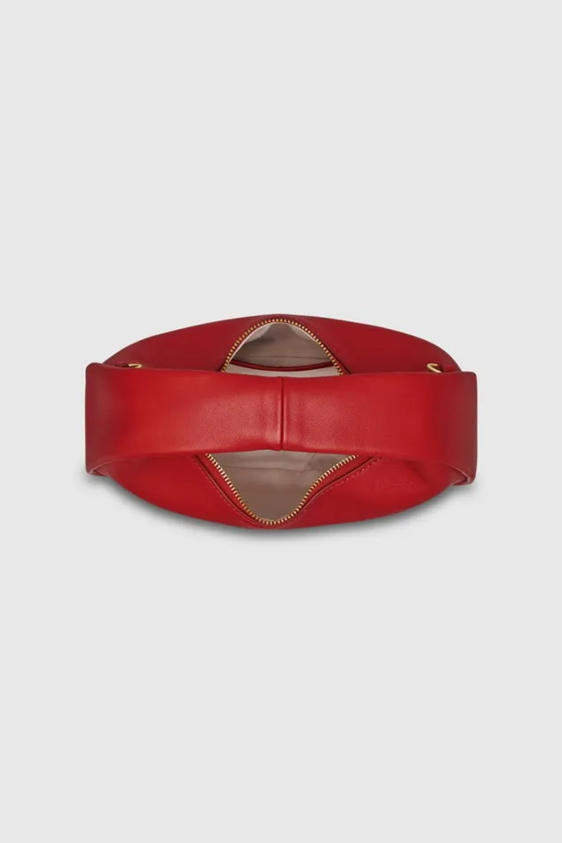 Oroton Clara Smooth Mini Bag Dark Poppy Women Mini Bags Oroton Clara Smooth Mini Bag Dark Poppy Women Mini Bags