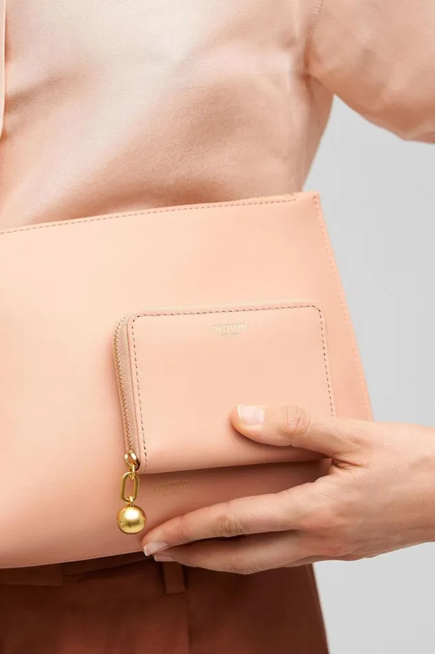 Oroton Clara Smooth Small Zip Wallet Rosewood Women Wallets Oroton Clara Smooth Small Zip Wallet Rosewood Women Wallets