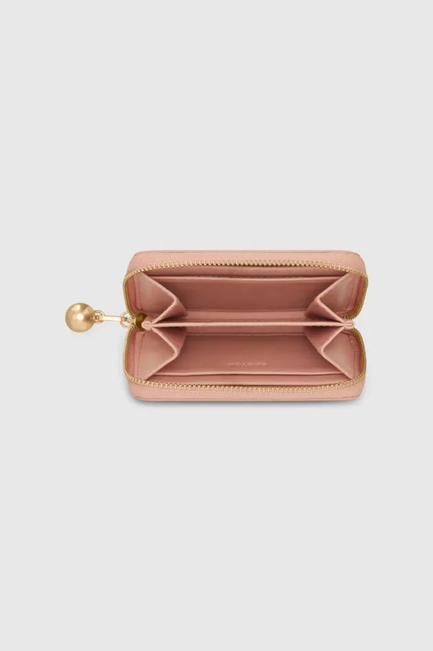 Oroton Clara Smooth Small Zip Wallet Rosewood Women Wallets Oroton Clara Smooth Small Zip Wallet Rosewood Women Wallets