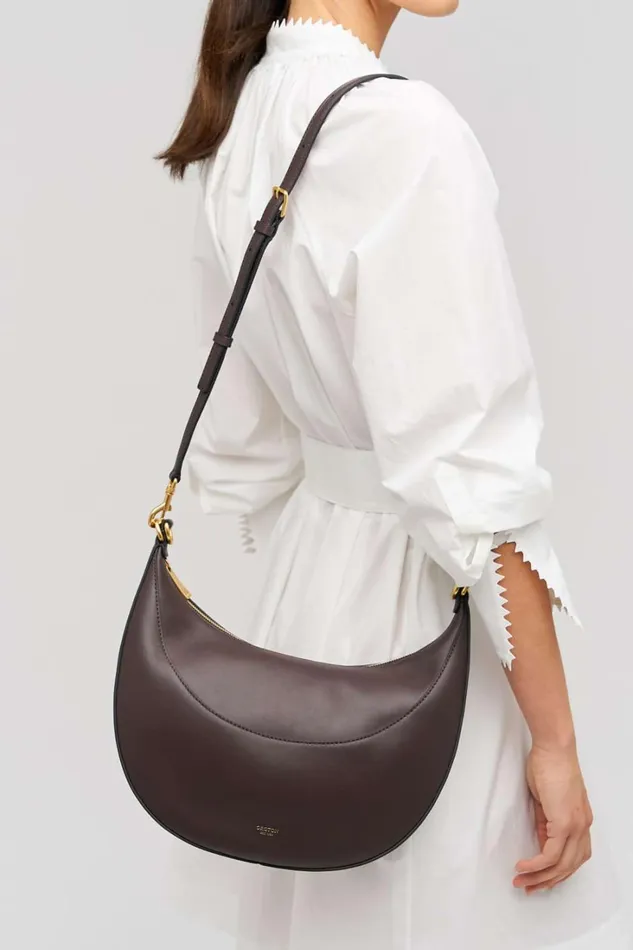 Oroton Florence Medium Hobo Mahogany Women Shoulder Oroton Florence Medium Hobo Mahogany Women Shoulder