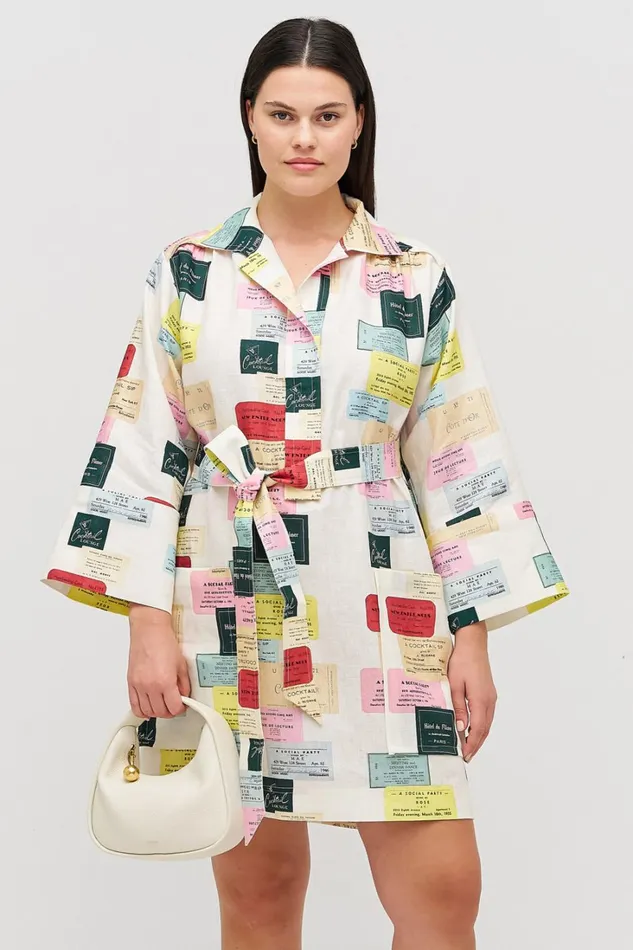 Oroton Invitation Print Tunic Dress Multi Women Dresses Oroton Invitation Print Tunic Dress Multi Women Dresses