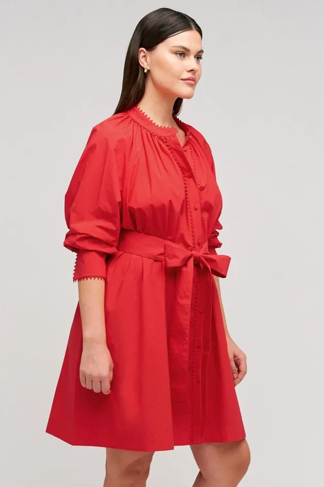 Oroton Lace Detail Smock Dress Poppy Women Dresses Oroton Lace Detail Smock Dress Poppy Women Dresses