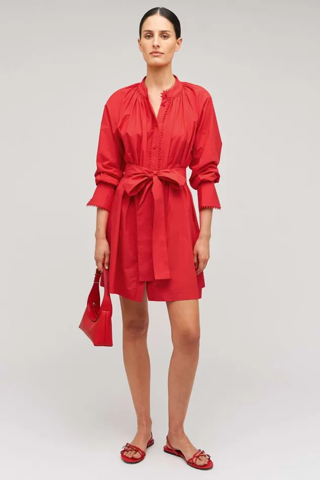 Oroton Lace Detail Smock Dress Poppy Women Dresses Oroton Lace Detail Smock Dress Poppy Women Dresses