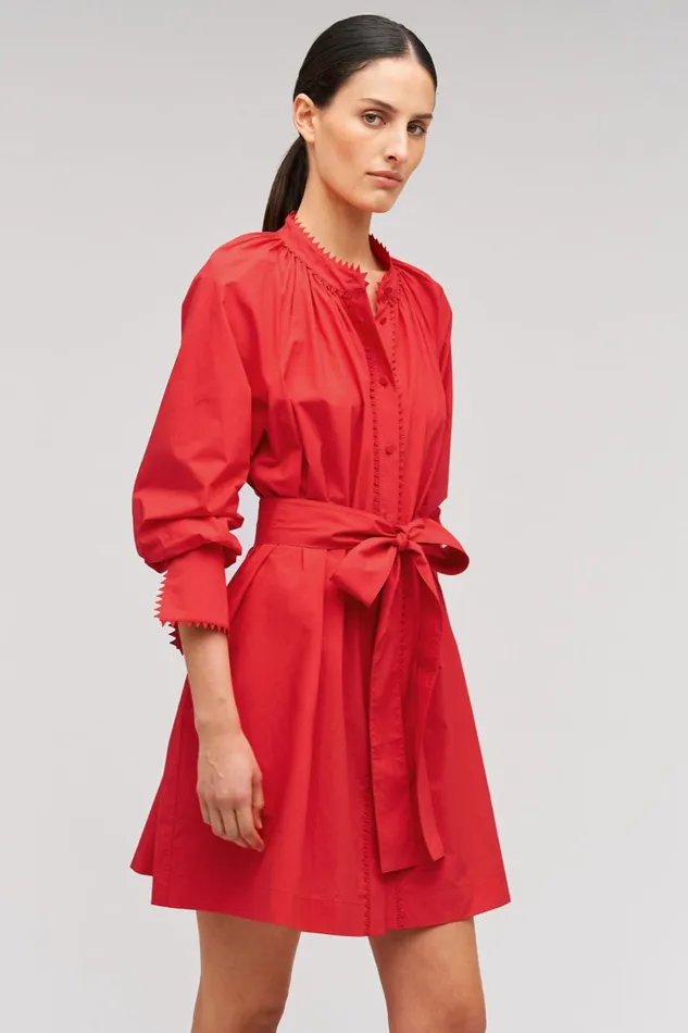 Oroton Lace Detail Smock Dress Poppy Women Dresses Oroton Lace Detail Smock Dress Poppy Women Dresses