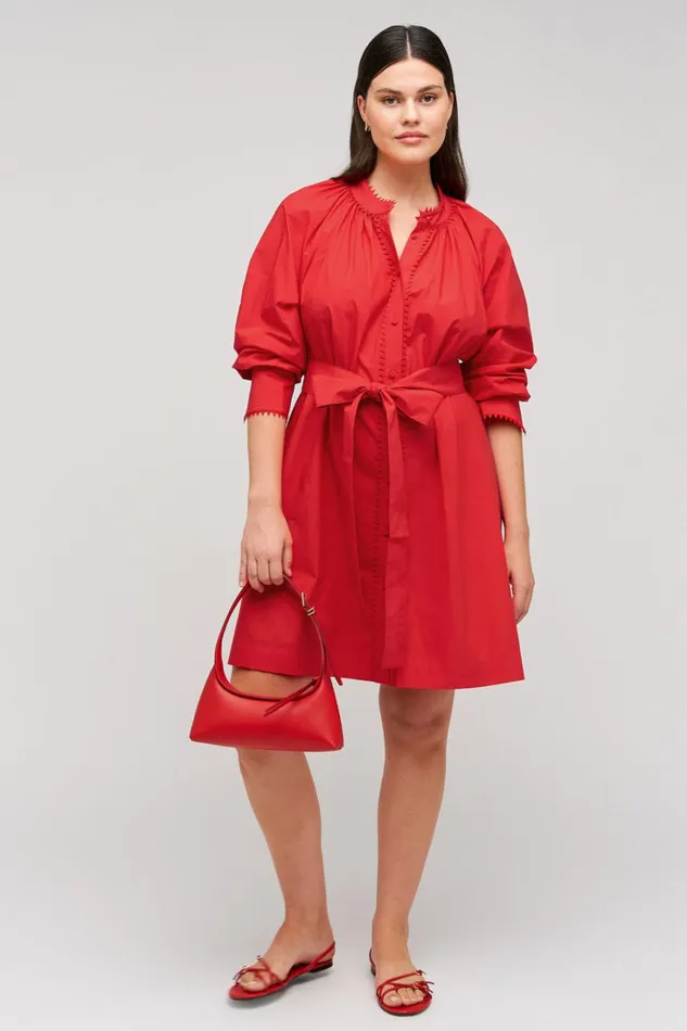 Oroton Lace Detail Smock Dress Poppy Women Dresses Oroton Lace Detail Smock Dress Poppy Women Dresses
