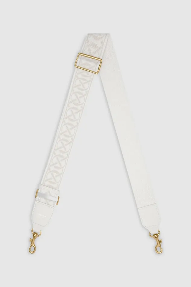 Oroton Logo Bag Strap Ecrucream Women Bag Straps