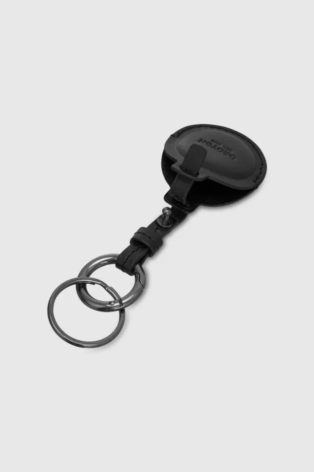 Oroton Marcus Veg Airtag Key Chain Black Men Travel Oroton Marcus Veg Airtag Key Chain Black Men Travel