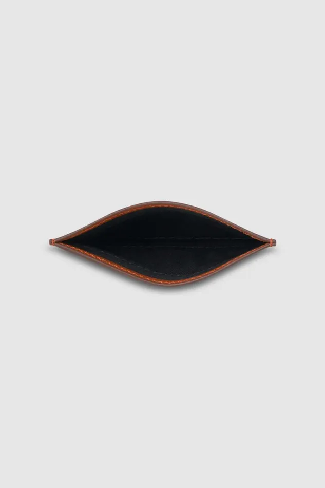 Oroton Marcus Veg Credit Card Sleeve Whiskey WomenMen Wallets Oroton Marcus Veg Credit Card Sleeve Whiskey WomenMen Wallets
