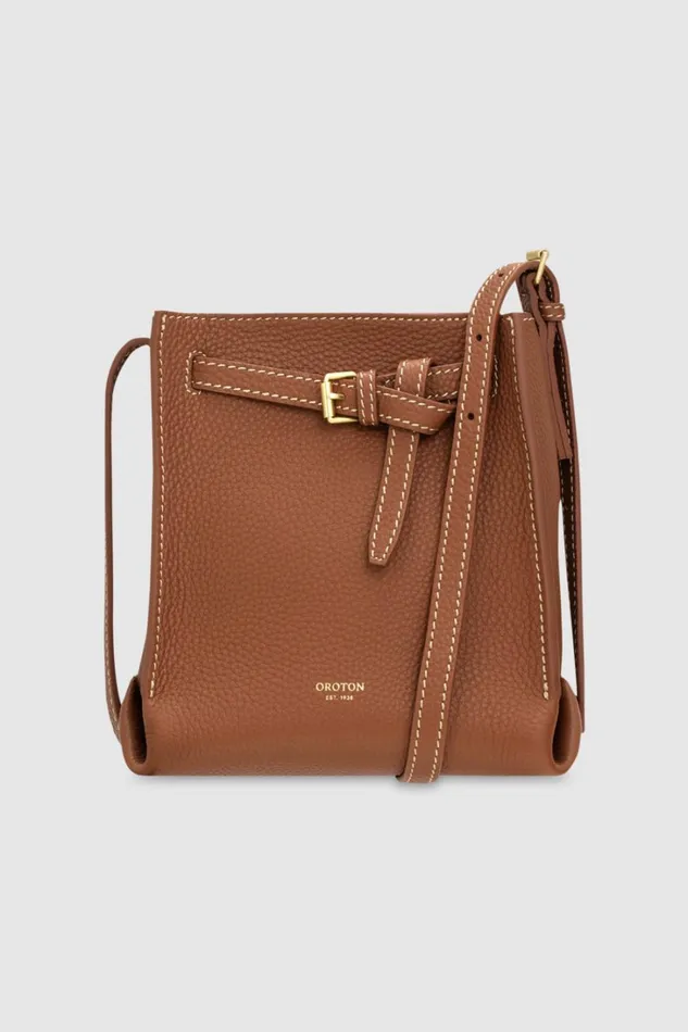 Oroton Margot Tiny Bucket Bag Whiskey Women Crossbody