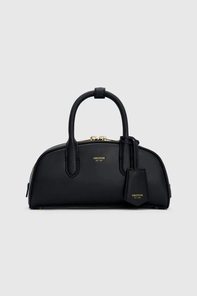 Oroton Muse Mini Bowler Bag Black Women Shoulder