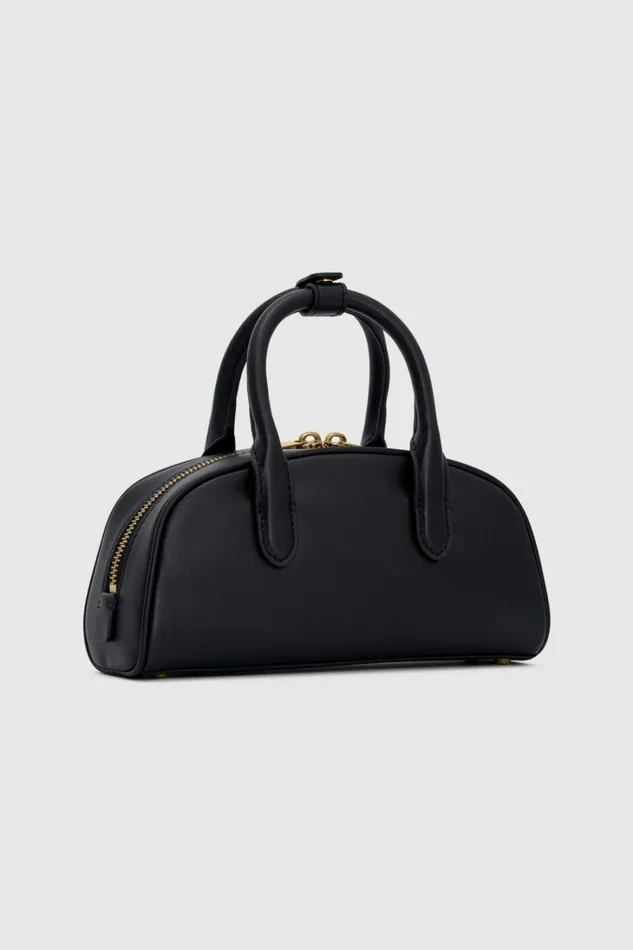 Oroton Muse Mini Bowler Bag Black Women Shoulder Oroton Muse Mini Bowler Bag Black Women Shoulder